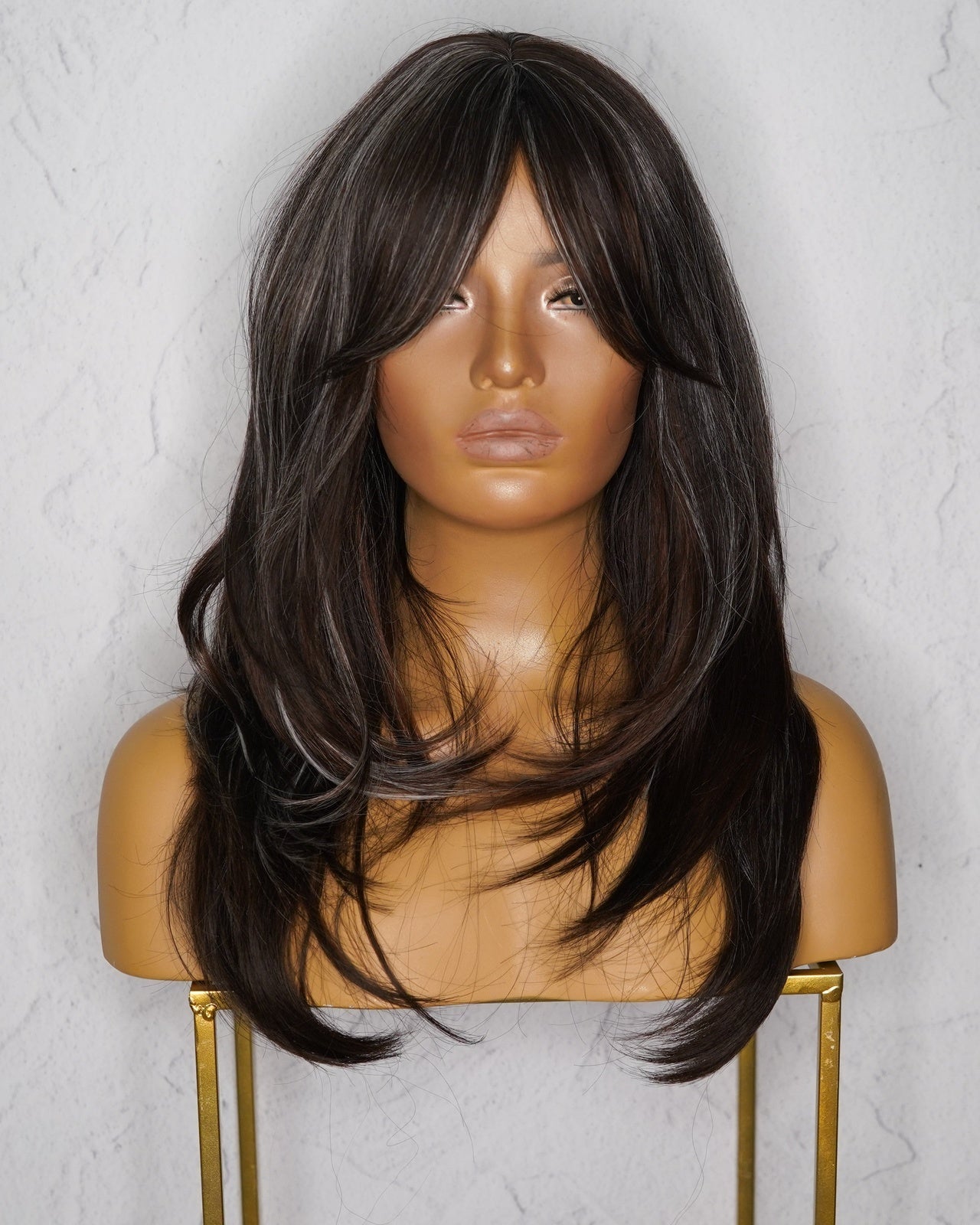 MATILDA Ash Black Fringe Wig - Milk & Honey Wigs