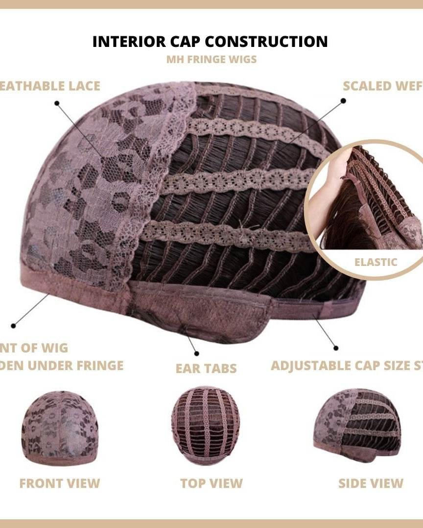 MATILDA Ombre Pink Fringe Wig - Milk & Honey Wigs