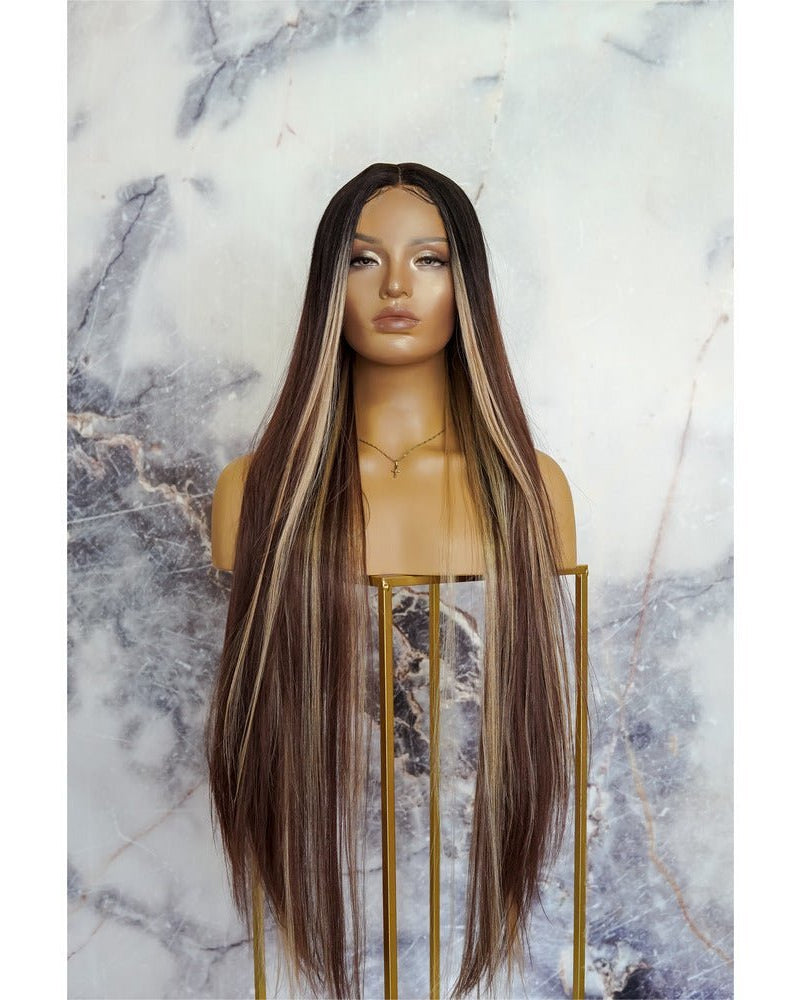 MEGAN MOCHA 30" Lace Front Wig - Milk & Honey Wigs