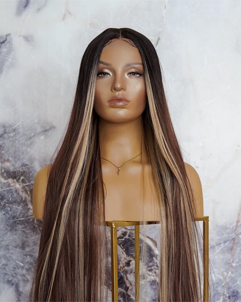 MEGAN MOCHA 30" Lace Front Wig - Milk & Honey Wigs