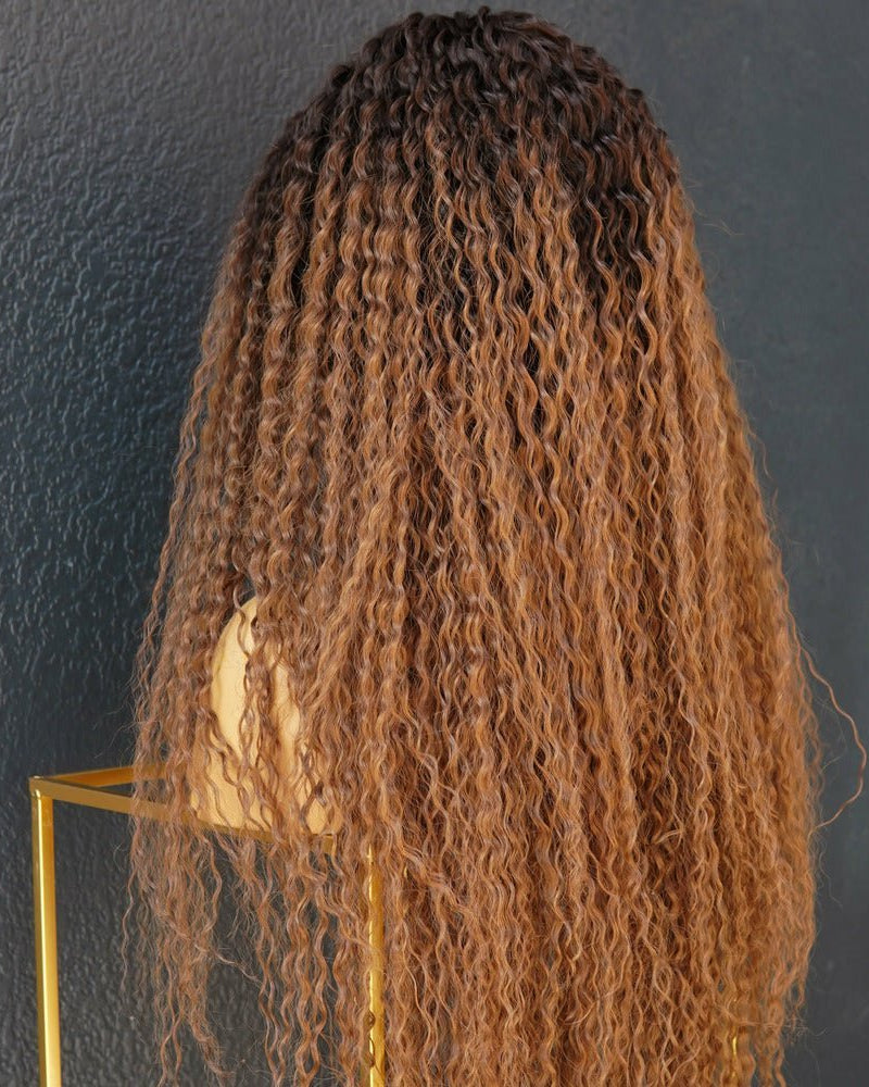 MEGAN Ombre Brown Lace Front Wig - Milk & Honey Wigs