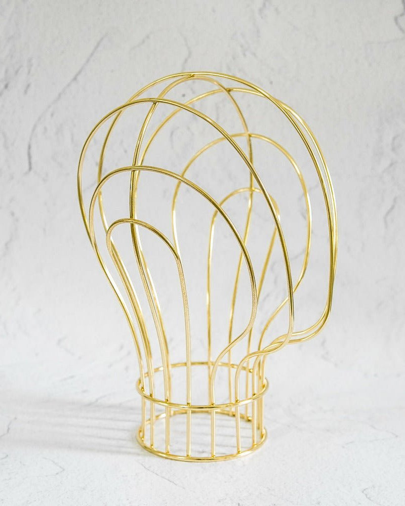 Metal Wig Stand - Gold - Milk & Honey Wigs