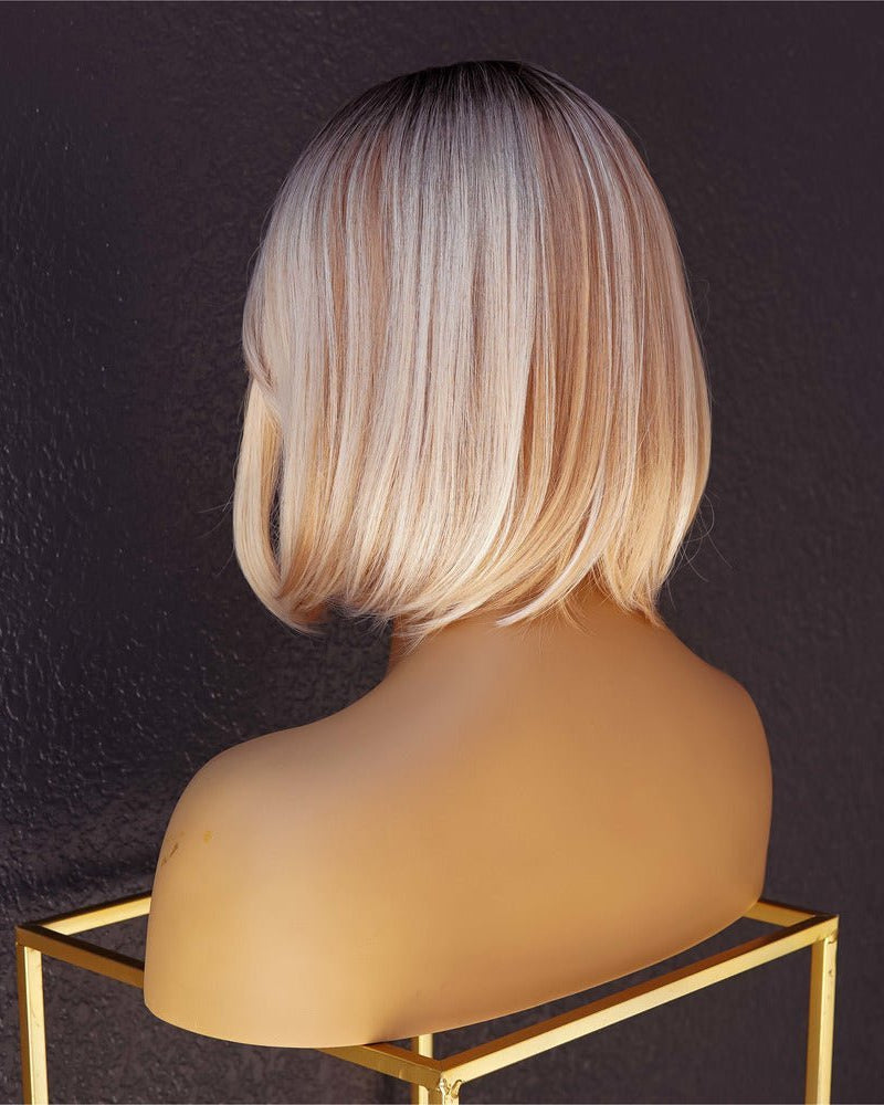 MIAH Ombre Blonde Fringe Bob Wig - Milk & Honey Wigs