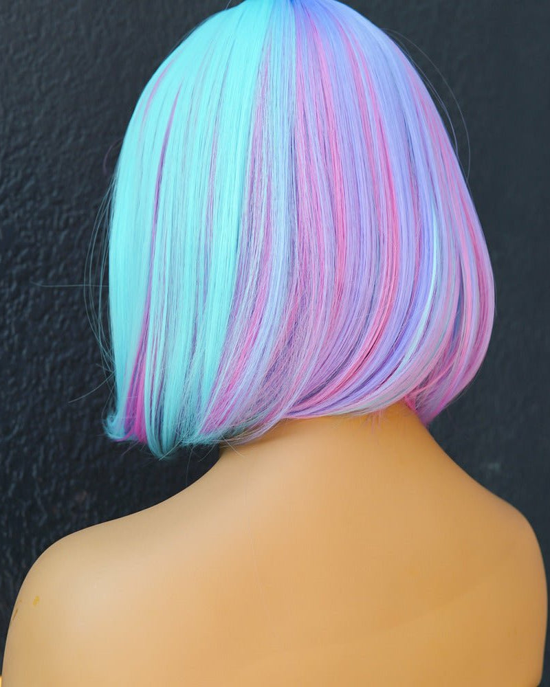 MIAH Rainbow Fringe Bob Wig - Milk & Honey Wigs