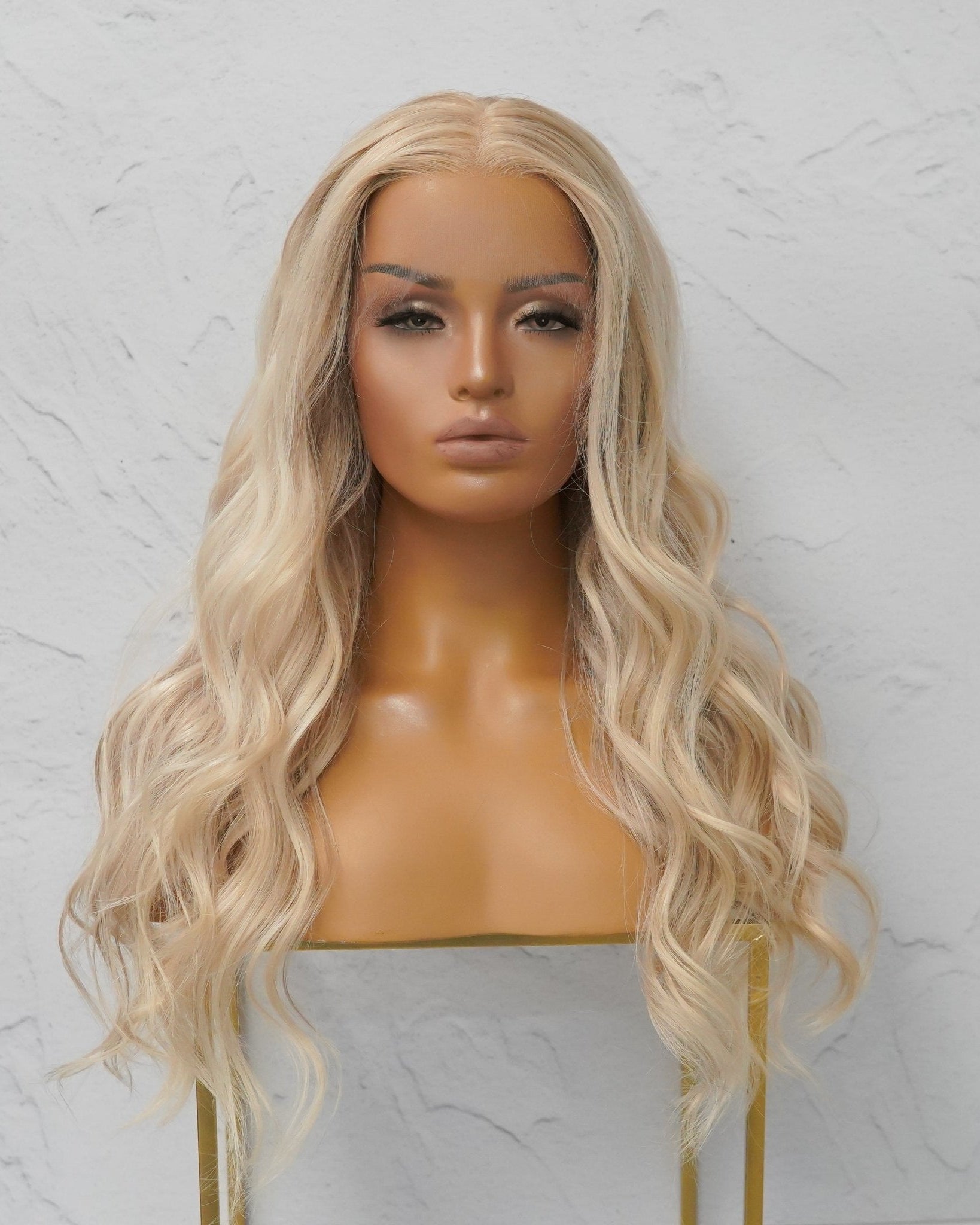 MIAMI Blonde Human Hair Lace Front Wig - Milk & Honey Wigs