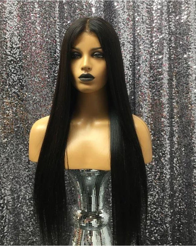 Michelle 22" Human Hair Lace Front Wig - Milk & Honey Wigs