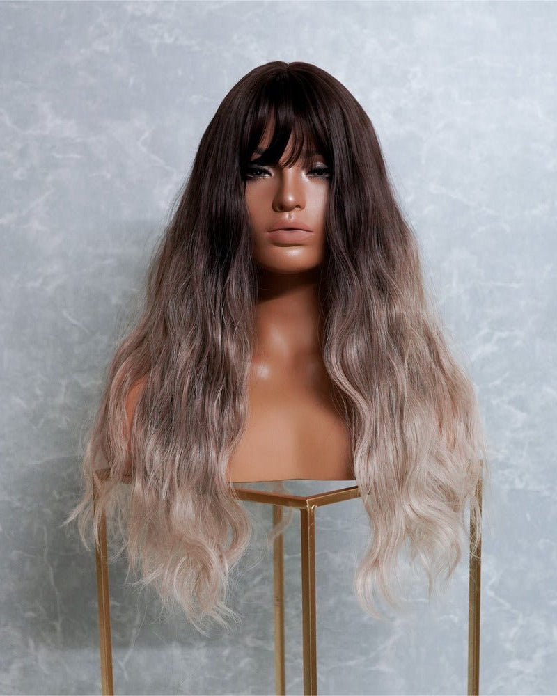 MILLY Brown Ombre Fringe Wig - Milk & Honey Wigs