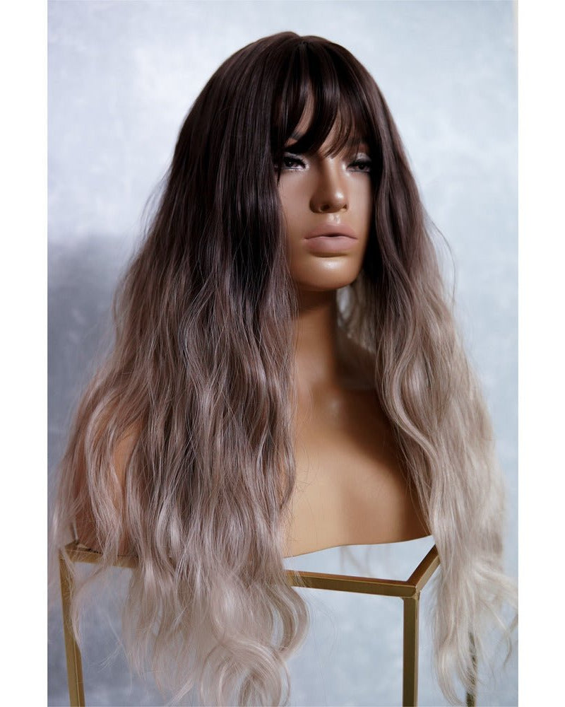 MILLY Brown Ombre Fringe Wig - Milk & Honey Wigs