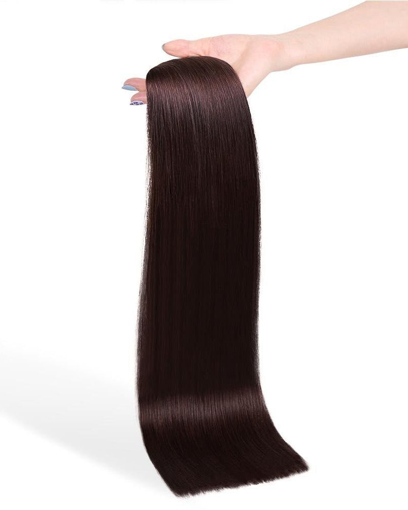 MOCHA (4) Human Hair Clip In - Milk & Honey Wigs