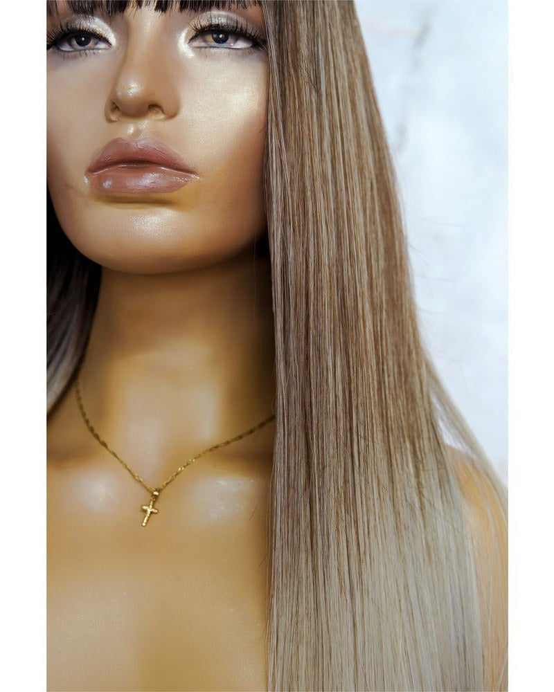 MOROCCO Brown Ombre Fringe Wig - Milk & Honey Wigs