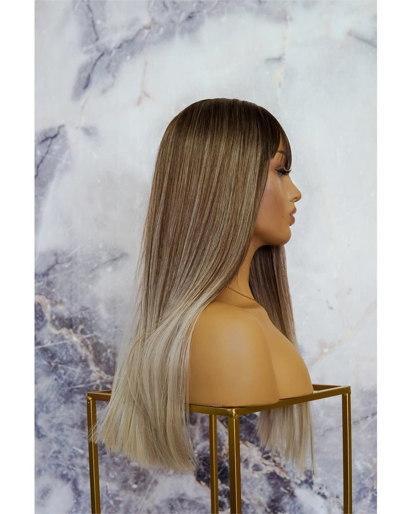 MOROCCO Brown Ombre Fringe Wig - Milk & Honey Wigs