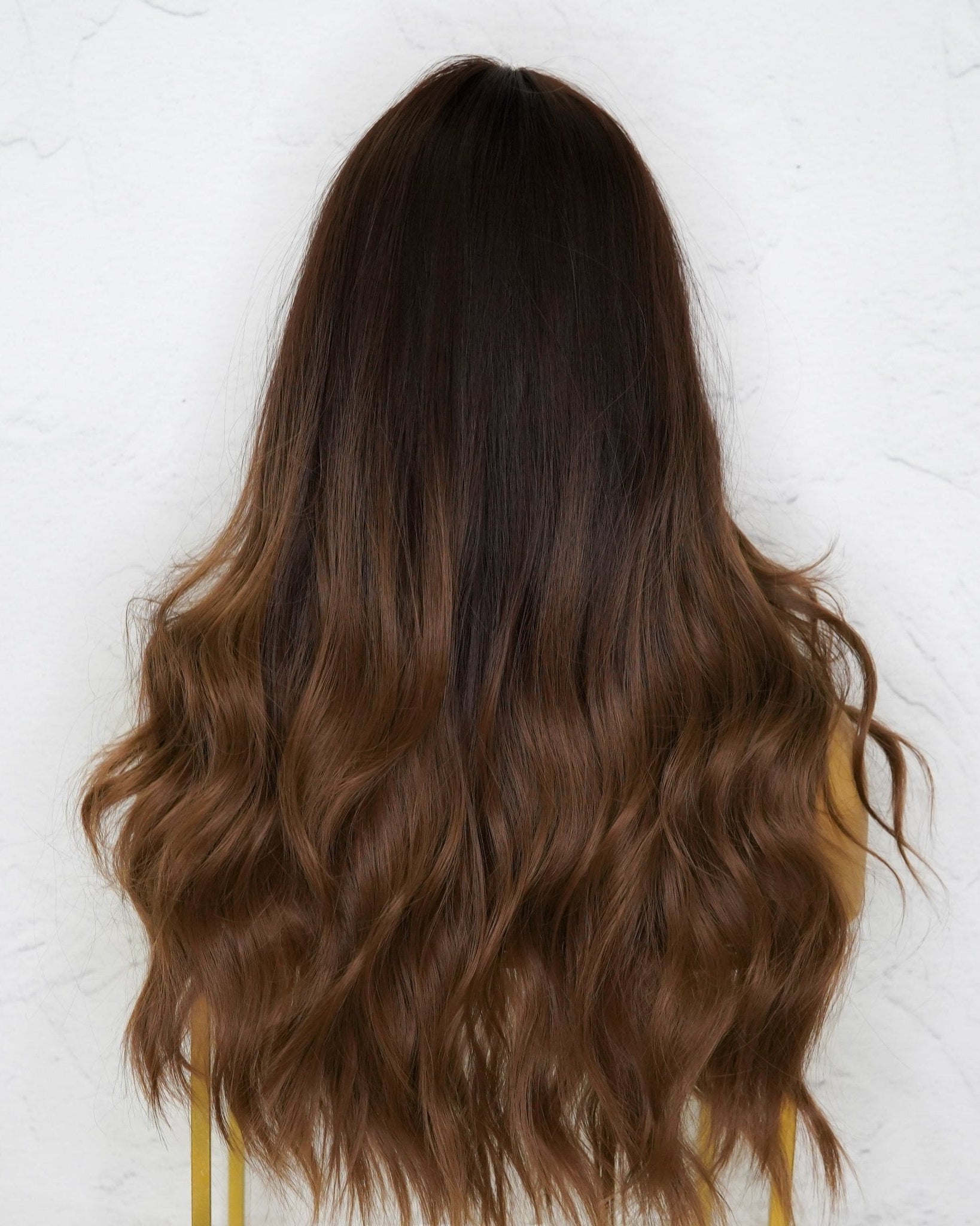NADIA Dark Chocolate Ombre Lace Front Wig - Milk & Honey Wigs