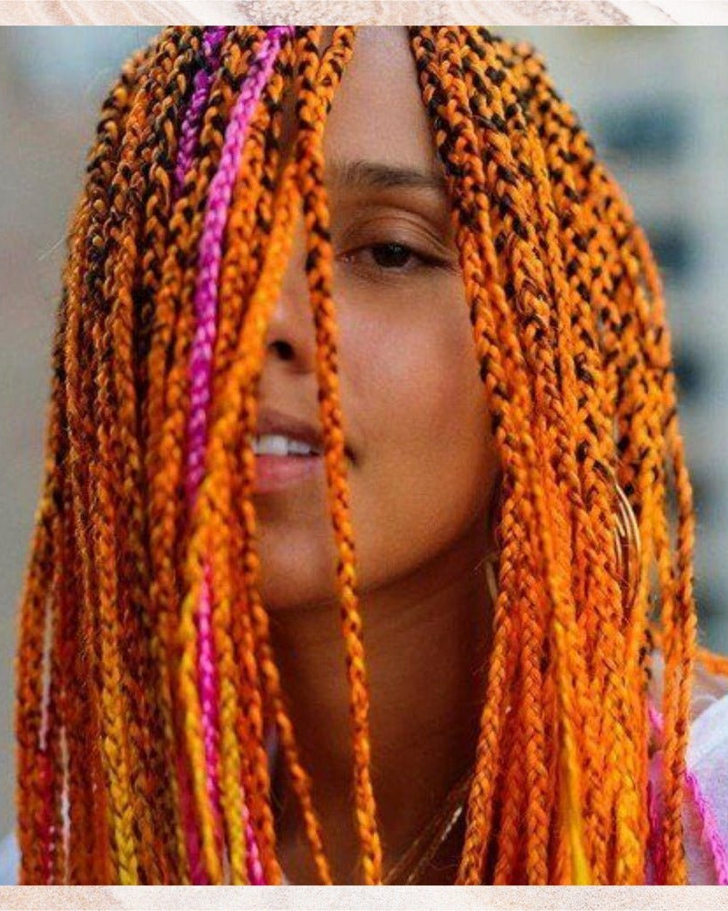 NEON ORANGE 41" - Milk & Honey Wigs