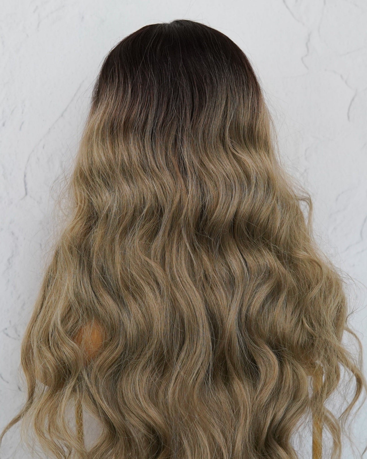 NERA Ombre Ash Blonde 30" Lace Front Wig - Milk & Honey Wigs