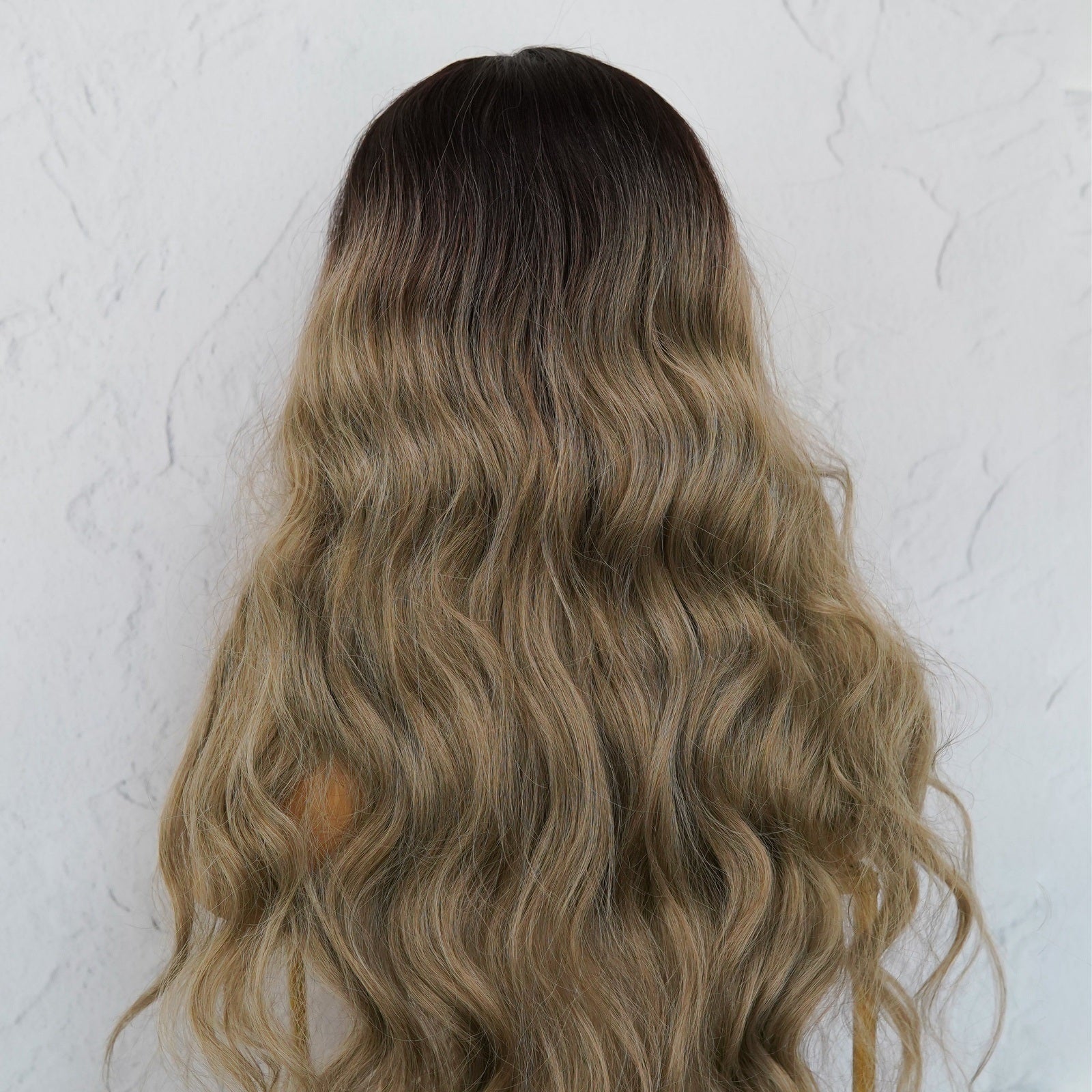 NERA Ombre Ash Blonde 30" Lace Front Wig - Milk & Honey Wigs