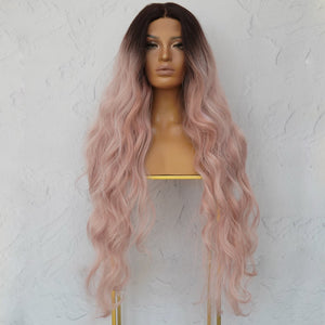 NERA Ombre Pink 30" Lace Front Wig - Milk & Honey