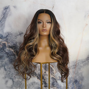 NIKKI MOCHA 30" Lace Front Wig - Milk & Honey