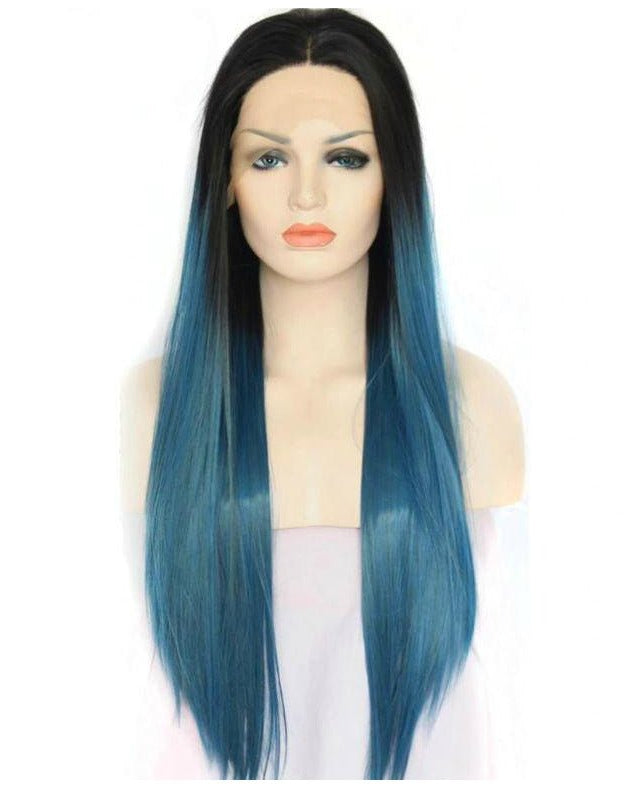 Ocean Girl Ombre Straight 24" Lace Front Wig - Milk & Honey Wigs