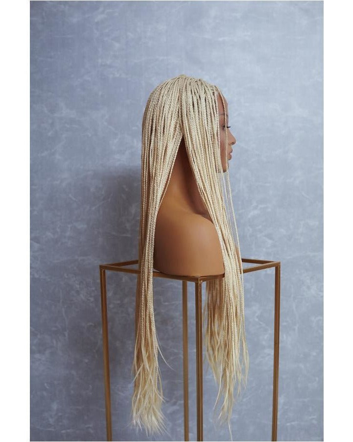 PHOENIX Ice Blonde Braided 26" Lace Front Wig - Milk & Honey Wigs