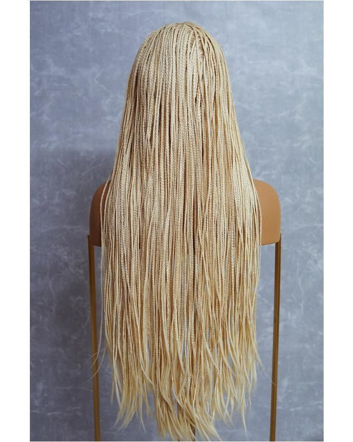 PHOENIX Ice Blonde Braided 26" Lace Front Wig - Milk & Honey Wigs
