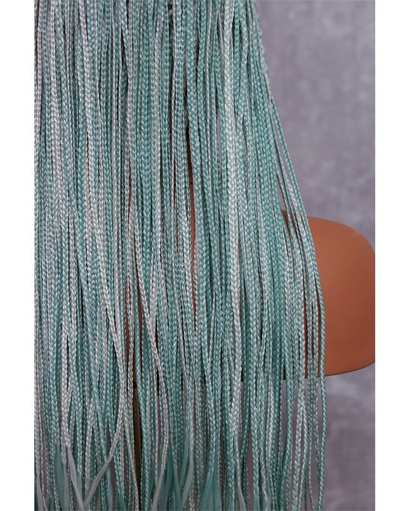 PHOENIX Mint Braided 26" Lace Front Wig - Milk & Honey Wigs
