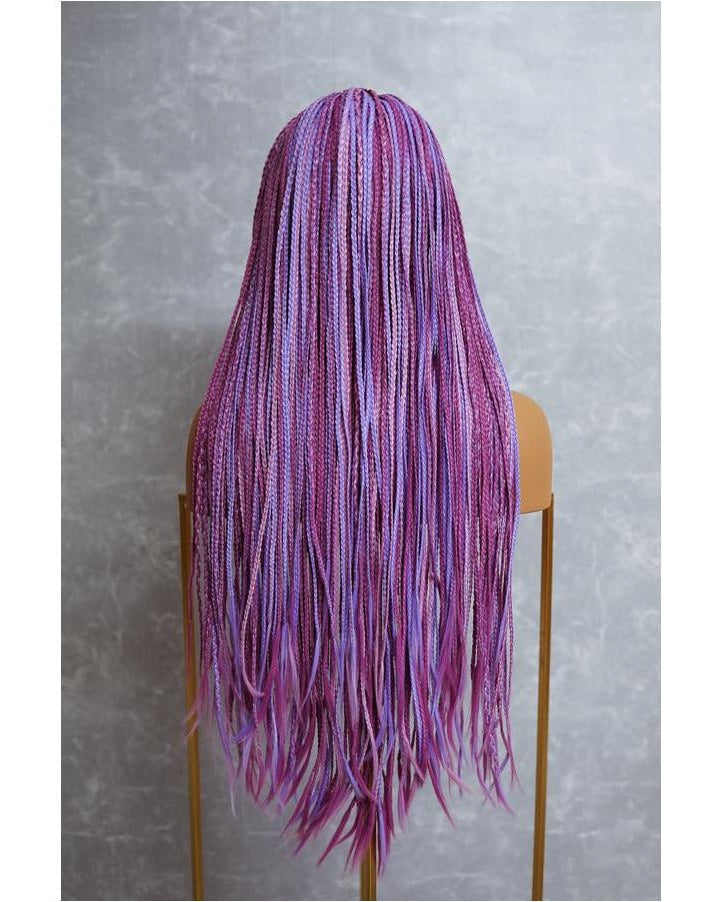PHOENIX Mixed Pink Braided 26" Lace Front Wig - Milk & Honey Wigs