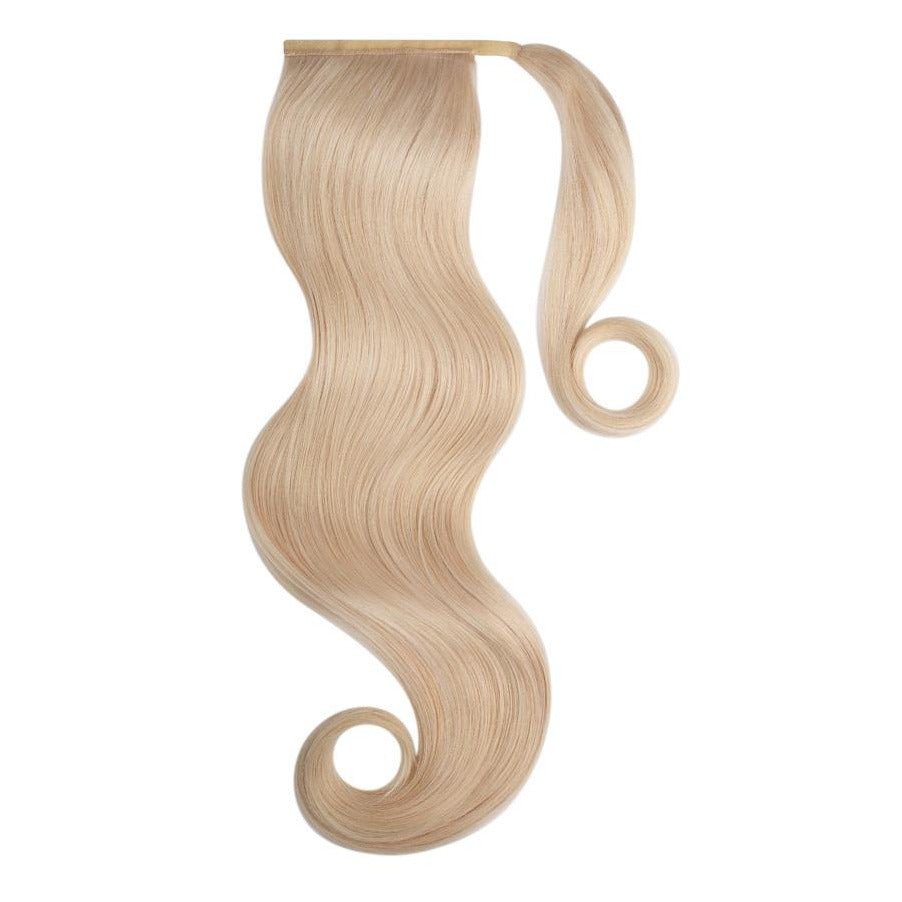 PLATINUM BLONDE Remy Human Hair Ponytail - Milk & Honey Wigs