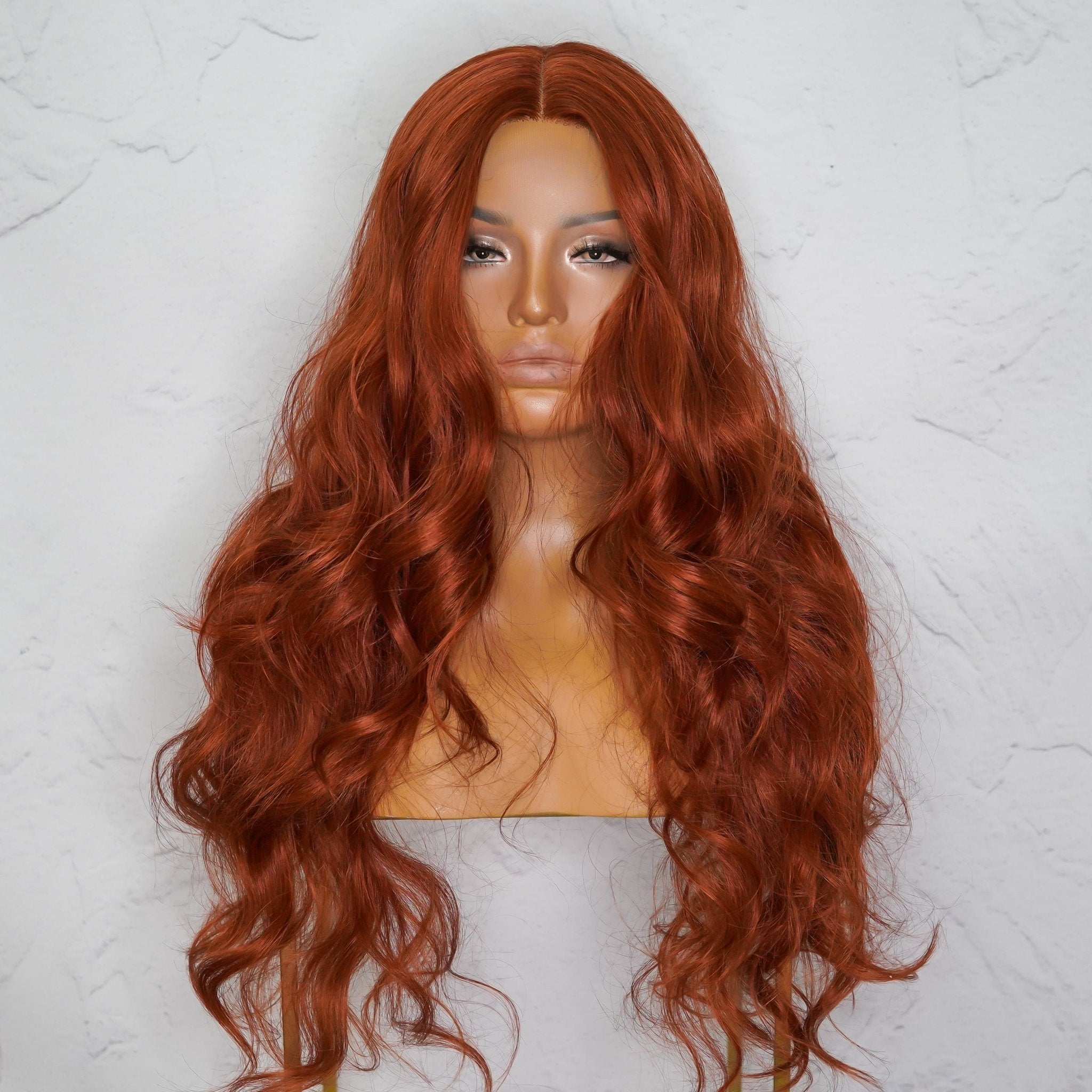 POLLY Auburn 30" Lace Front Wig - Milk & Honey Wigs