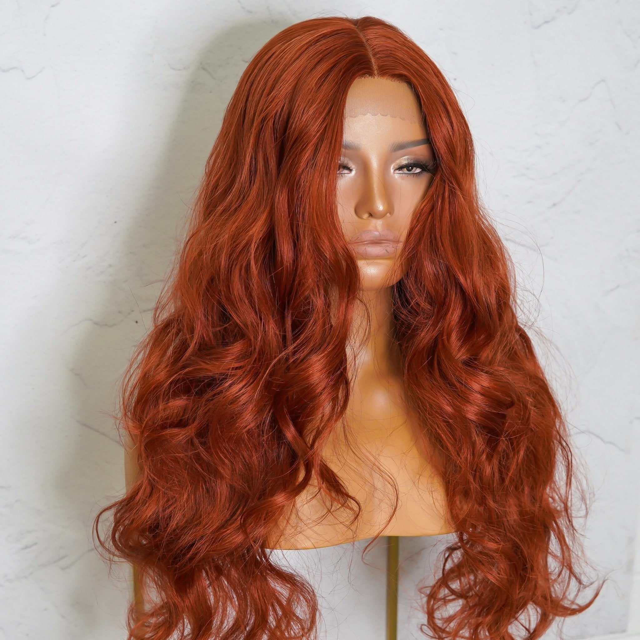 POLLY Auburn 30" Lace Front Wig - Milk & Honey Wigs