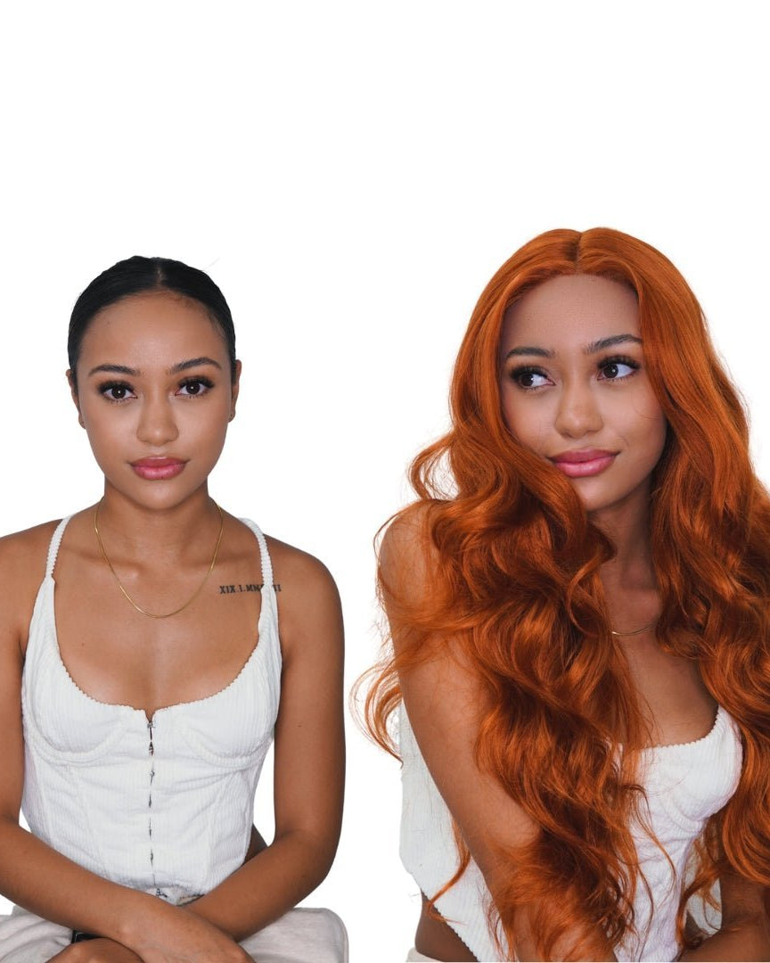 POLLY Ginger 30" Lace Front Wig - Milk & Honey Wigs