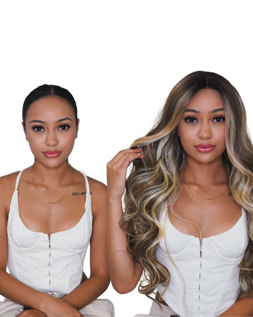 POLLY Ombre 30" Lace Front Wig - Milk & Honey Wigs