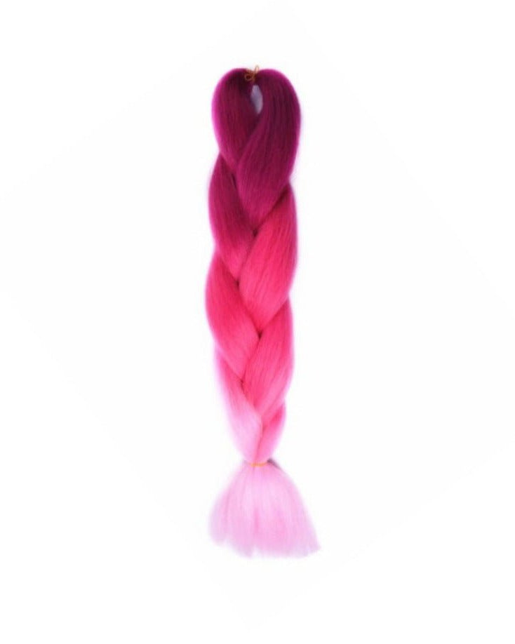 PURPLE | HOT PINK | BABY PINK OMBRÉ 24" - Milk & Honey Wigs