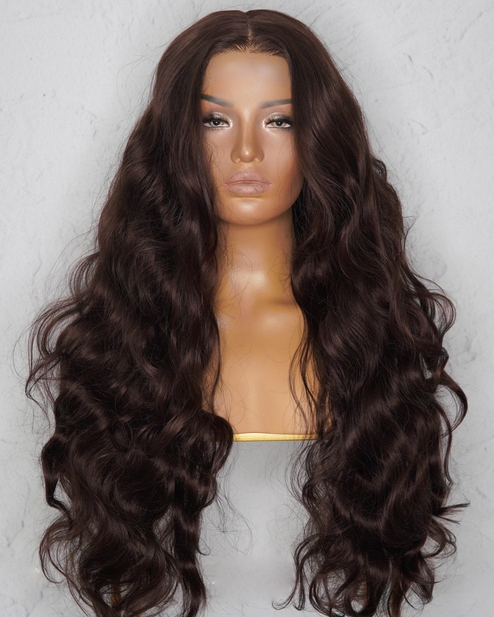 RIMA Dark Brown Lace Front Wig - Milk & Honey Wigs