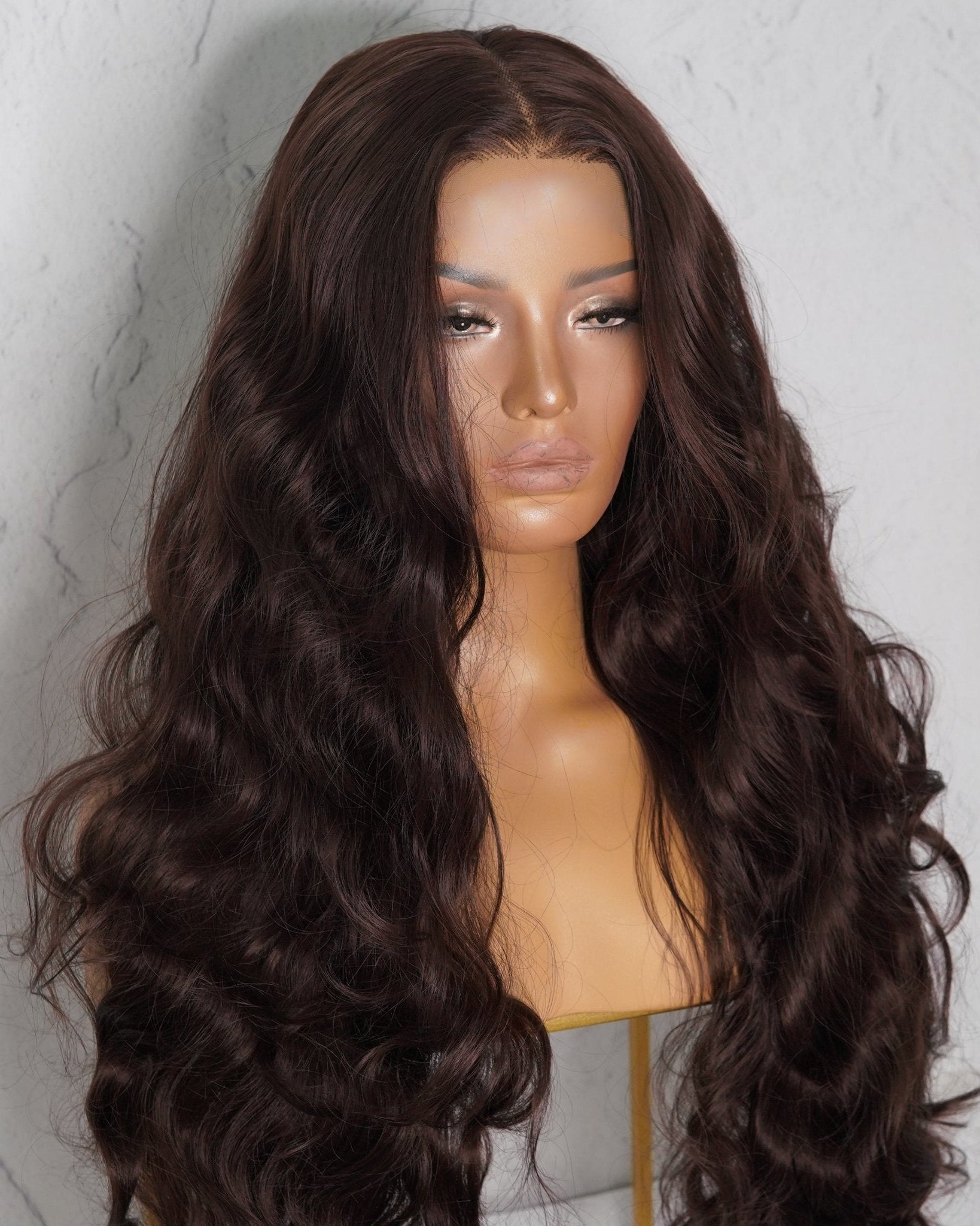 RIMA Dark Brown Lace Front Wig - Milk & Honey Wigs