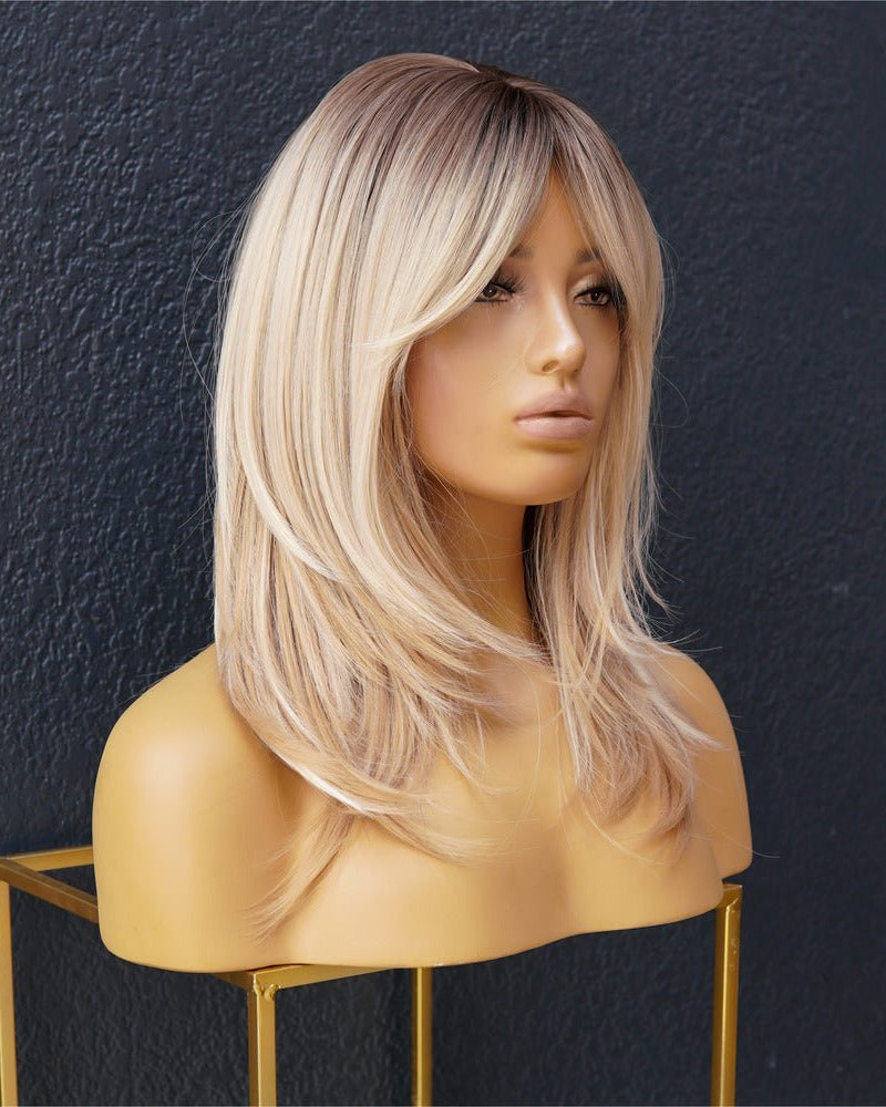 ROCHELLE Blonde Ombre Fringe Wig - Milk & Honey Wigs