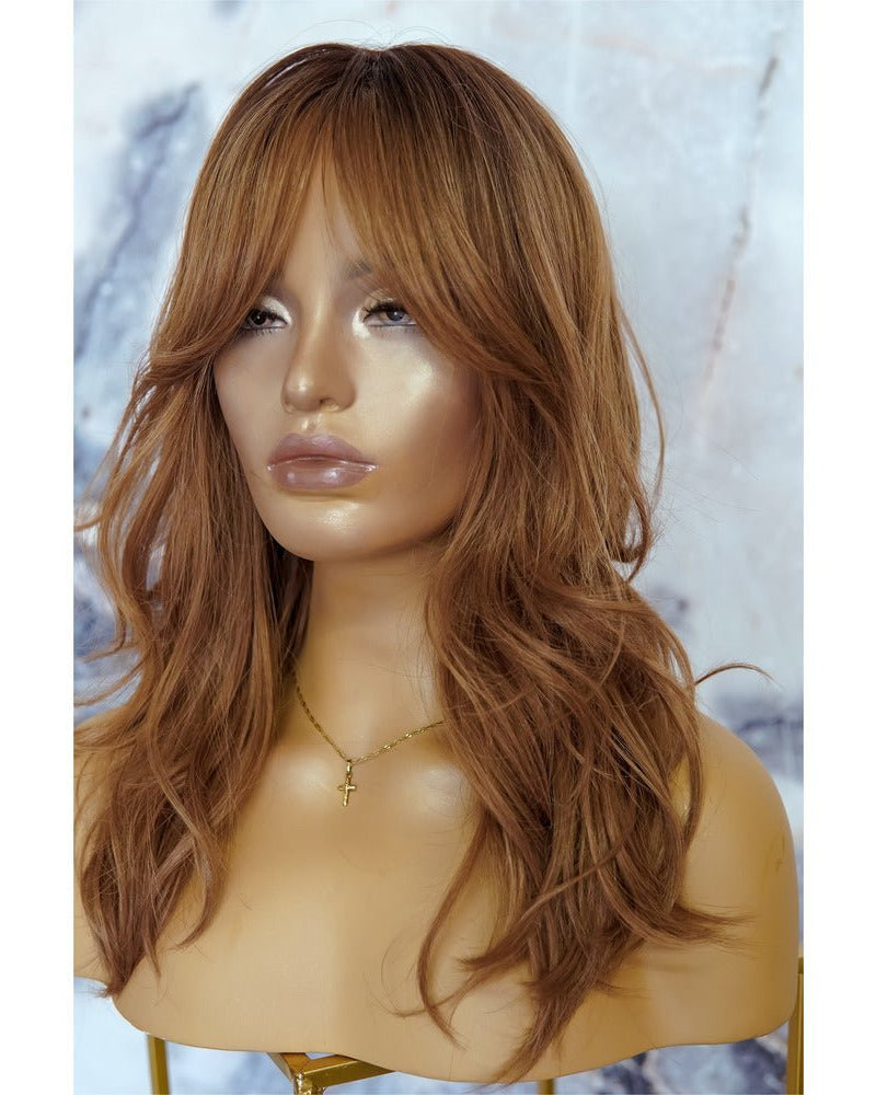 ROXY Brown Fringe Wig - Milk & Honey Wigs