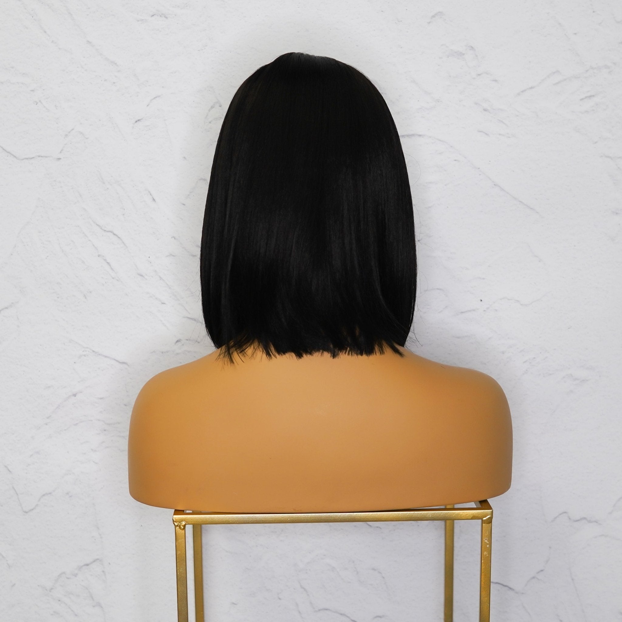 SABRINA - Black - Lace Front Wig | Black, 14 Inch, T-Part Lace Front, Synthetic Hair | Milk & Honey Wigs