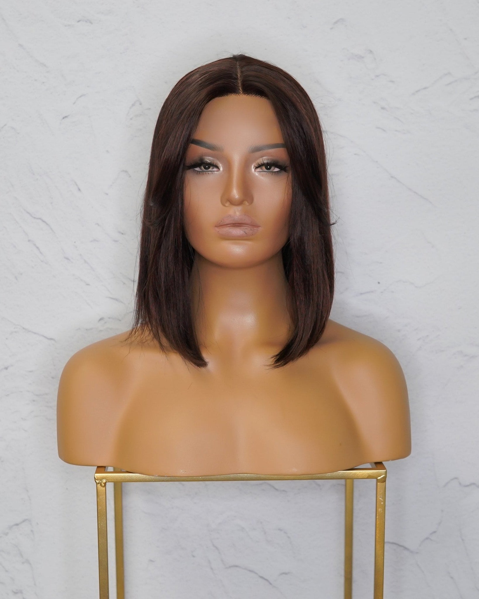 SABRINA Dark Brown Lace Front Wig - Milk & Honey Wigs