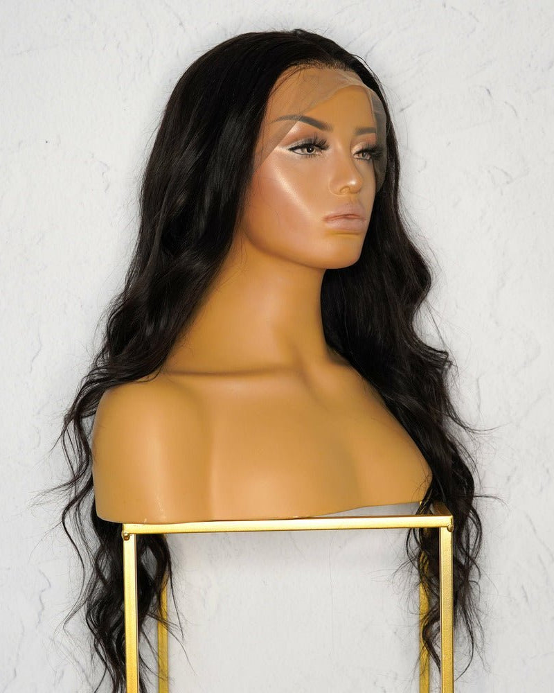 SAMPLE 1B Human Hair 13x4 Lace Front Wig ** READY TO SHIP ** - Milk & Honey Wigs