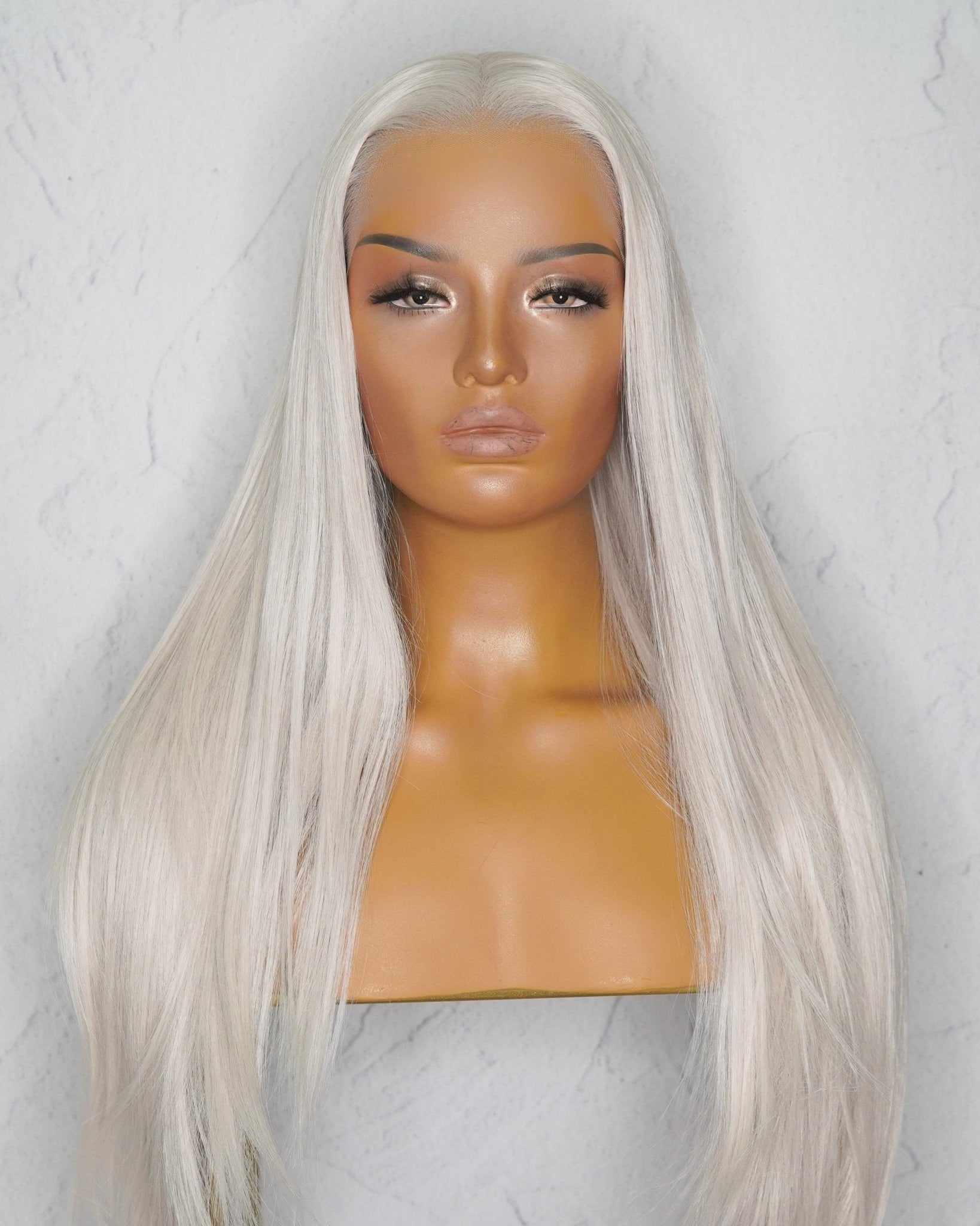 SLOAN Silver White Blonde Lace Front Wig - Milk & Honey Wigs