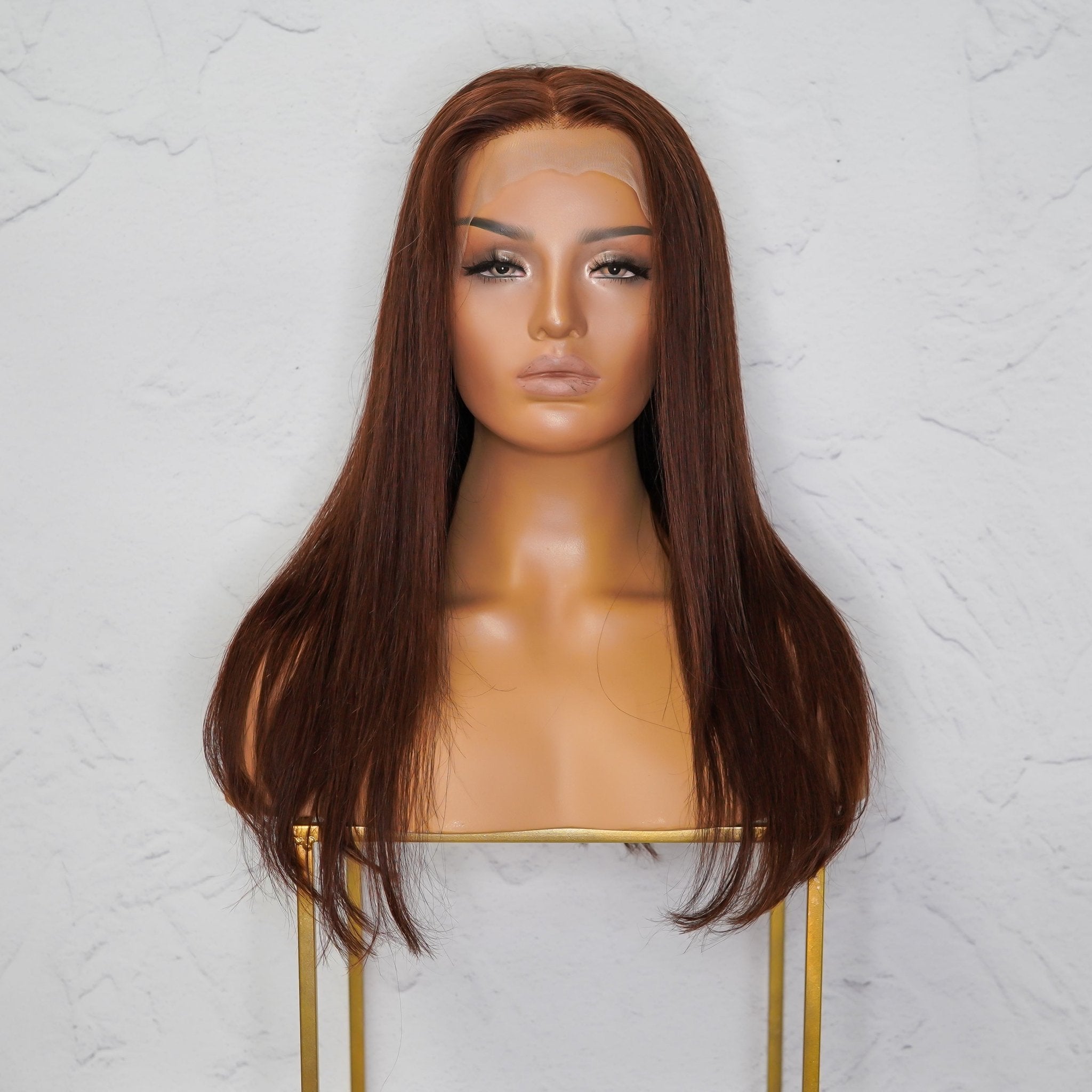 SOPHIE - Brown - Human Hair Wig | Brown, 18 Inch, 13x6 Lace Front, Human Hair | Milk & Honey Wigs