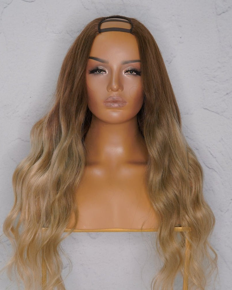 ST TROPEZ Ombre Blonde Human Hair U Part Wig - Milk & Honey Wigs