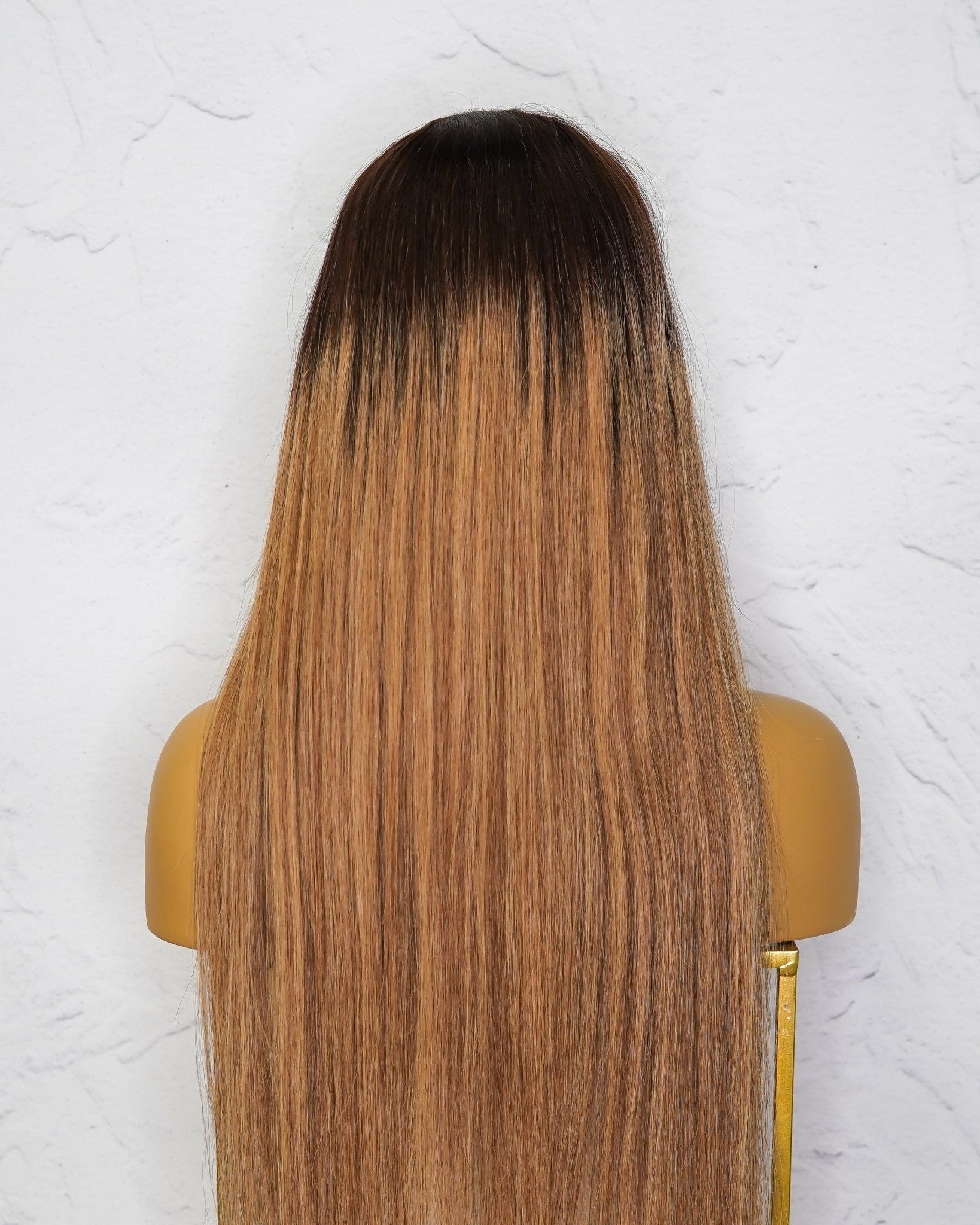 SUZY Ombre Brown Human Hair U Part Wig - Milk & Honey Wigs