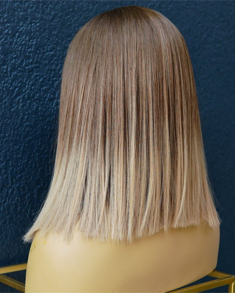 TALLULAH Light Brown Ombre Fringe Wig - Milk & Honey Wigs