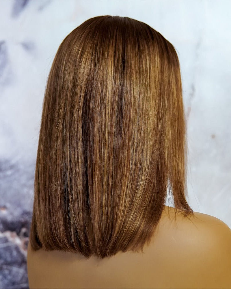 TAMARA BROWN 16" Human Hair Lace Front Wig - Milk & Honey Wigs