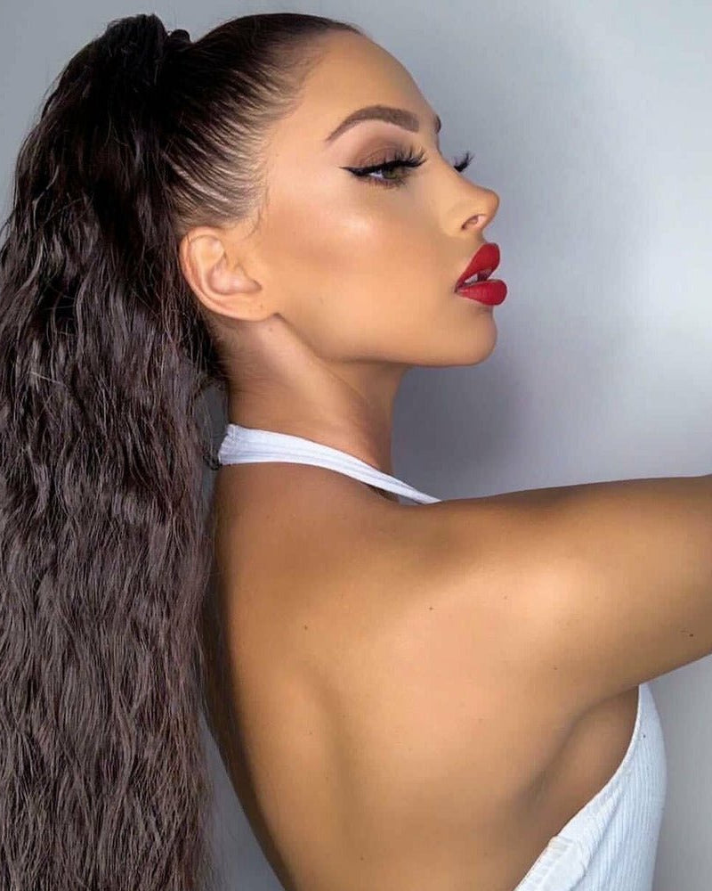 TEGAN Wavy Synthetic 26” Ponytail - Milk & Honey Wigs