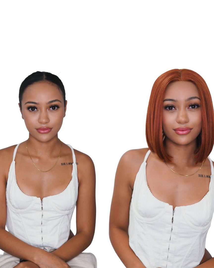 TILLY Auburn Lace Front Wig - Milk & Honey Wigs