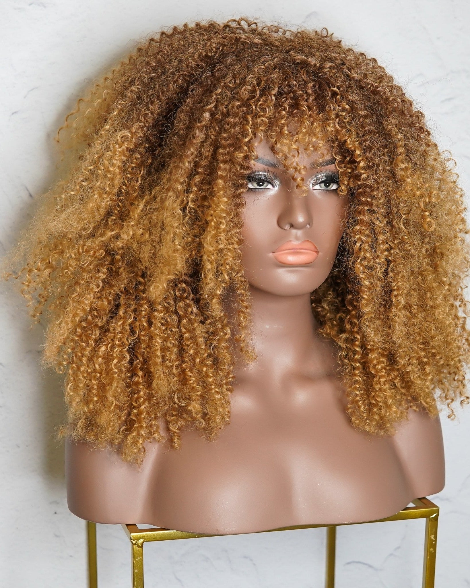 TYRA Caramel Afro Curl Wig - Milk & Honey Wigs