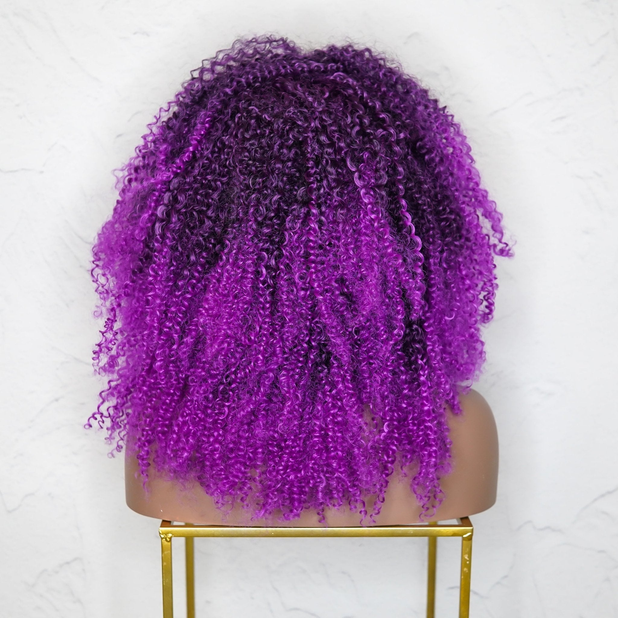 TYRA Purple Afro Curl Wig - Milk & Honey Wigs
