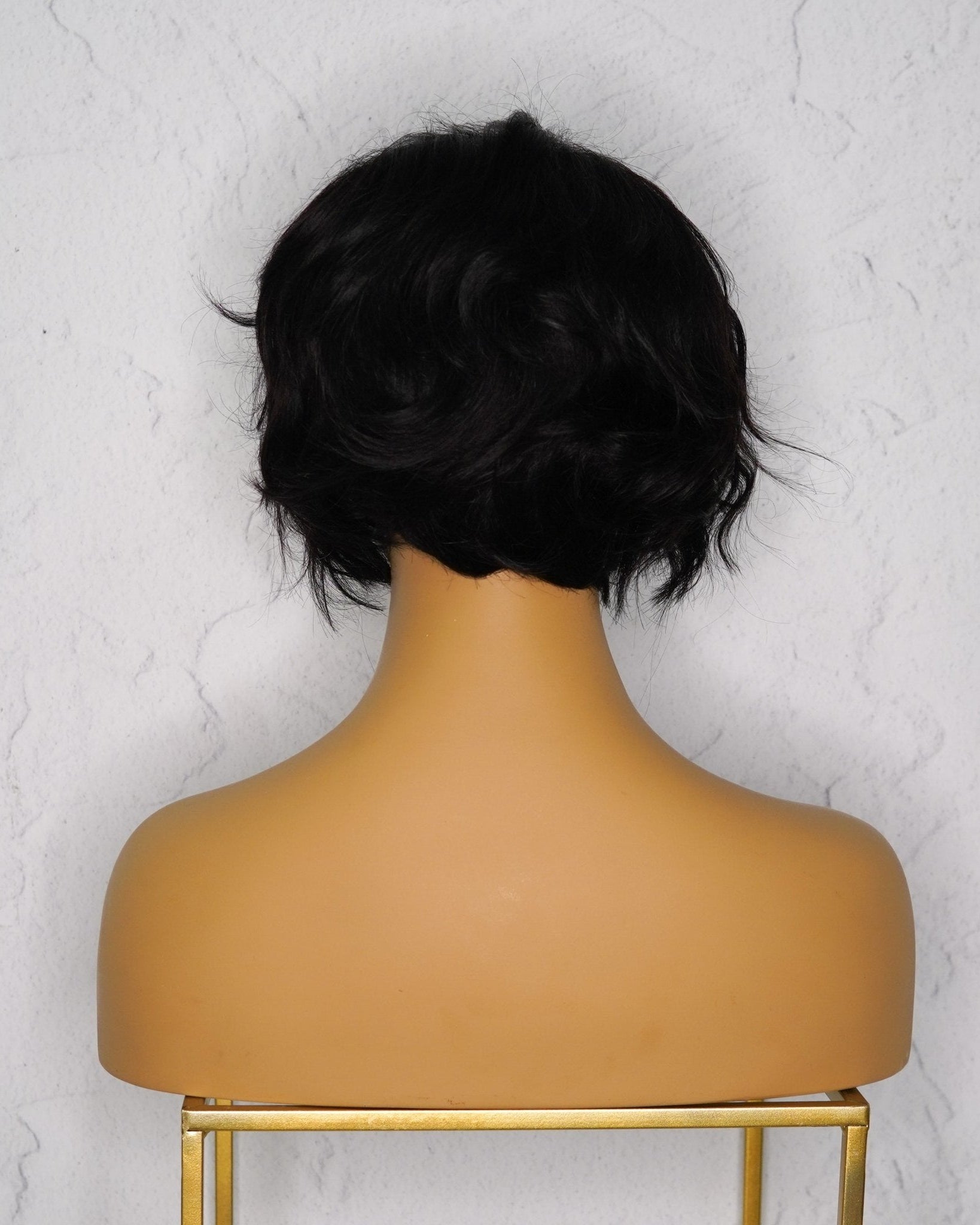 VALERIE Natural Black Human Hair Lace Front Wig - Milk & Honey Wigs